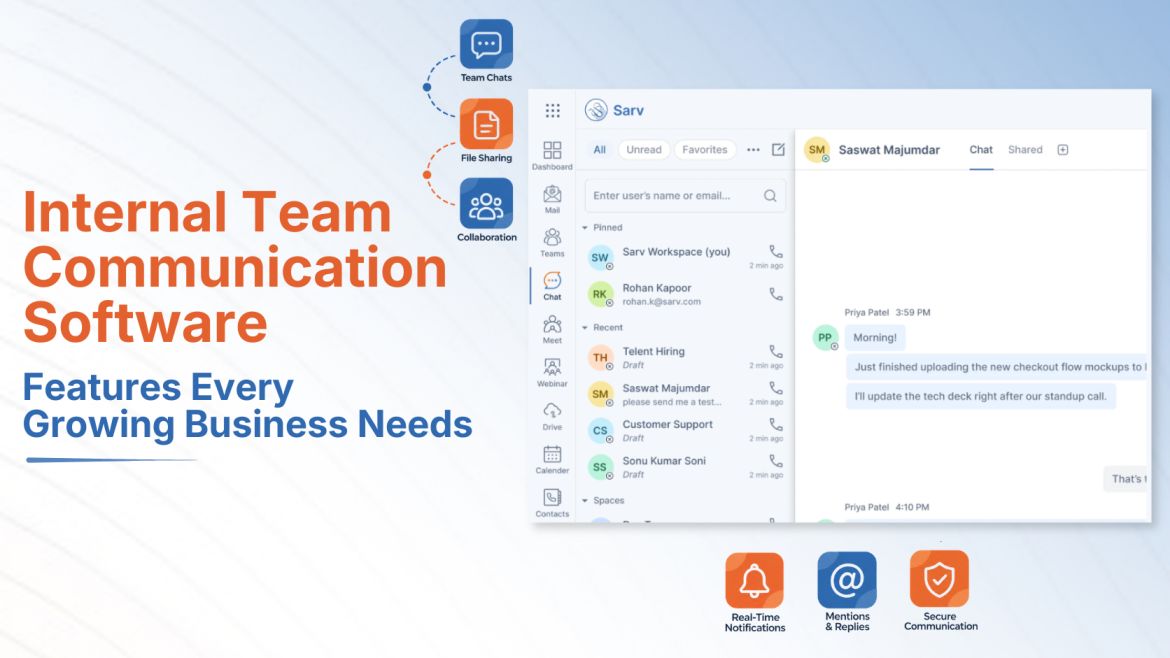 Internal Team Communication Software: Features Every Growing Business Needs
