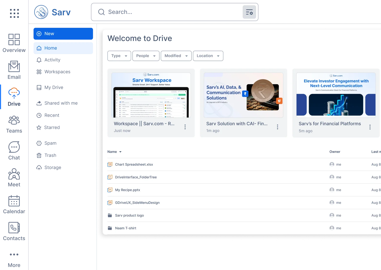 Sarv Drive Cloud storage access anywhere