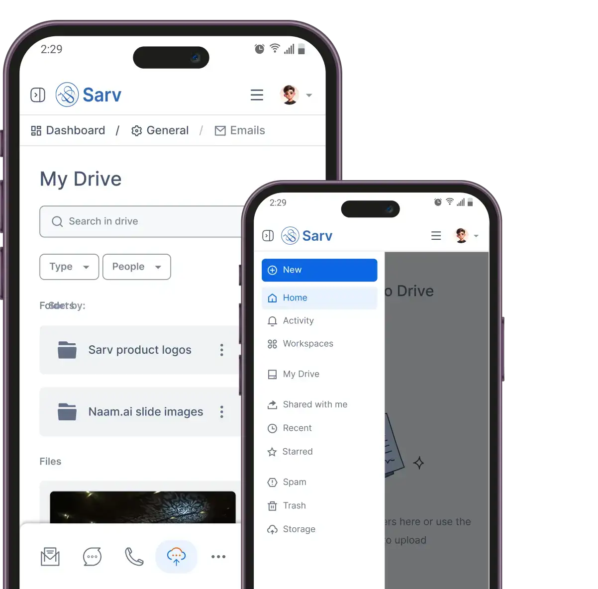 Sarv Cloud-based management software for Gmail Inbox